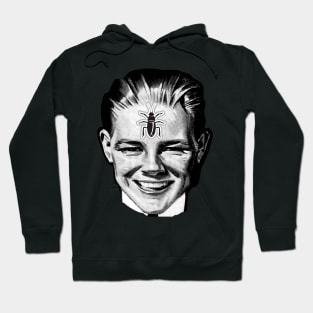 Cockroach on smiling boy's face Hoodie